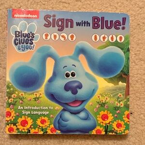 Nickelodeon Blue's Clues Sign with Blue Book